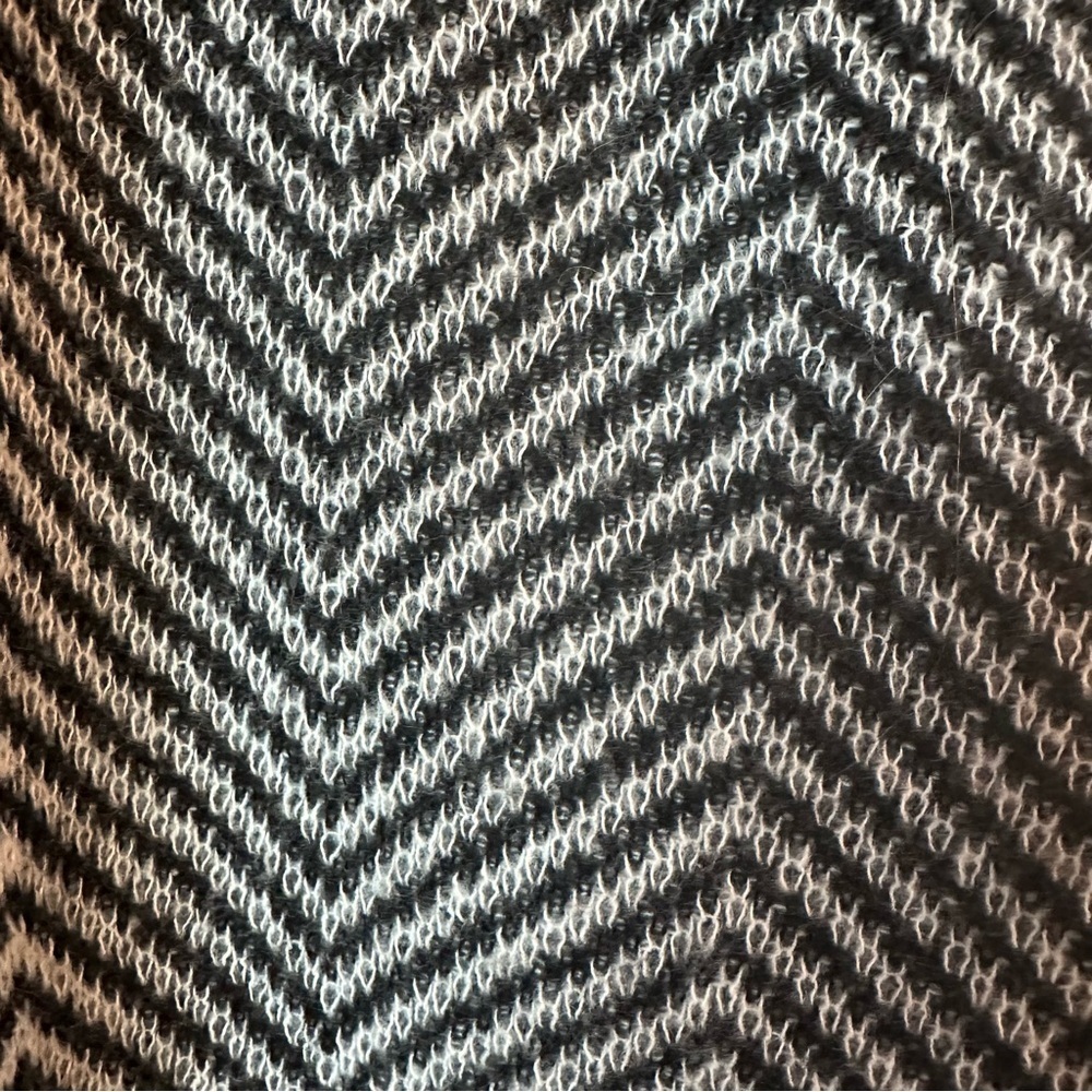 Chevron Pattern Open Front Cardigan Oversized Swe… - image 8